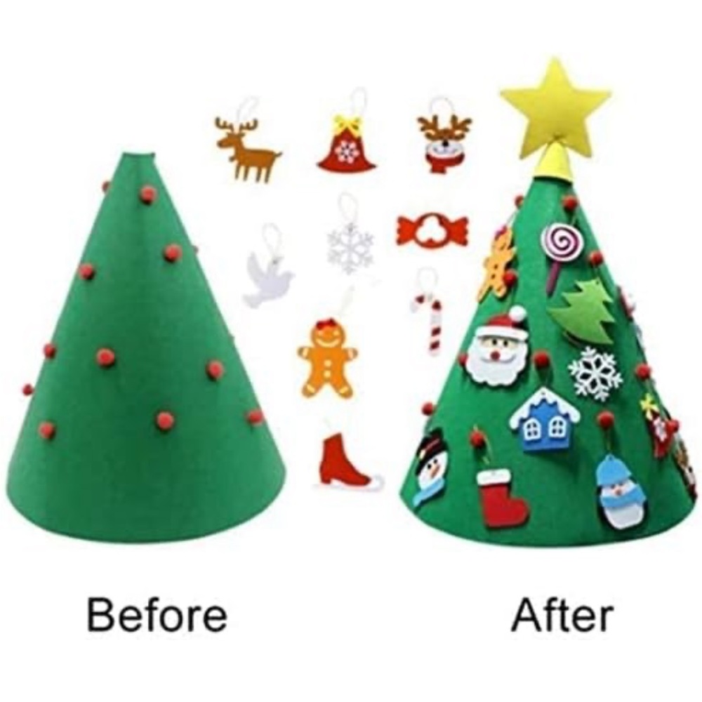 Felt Christmas tree kids.